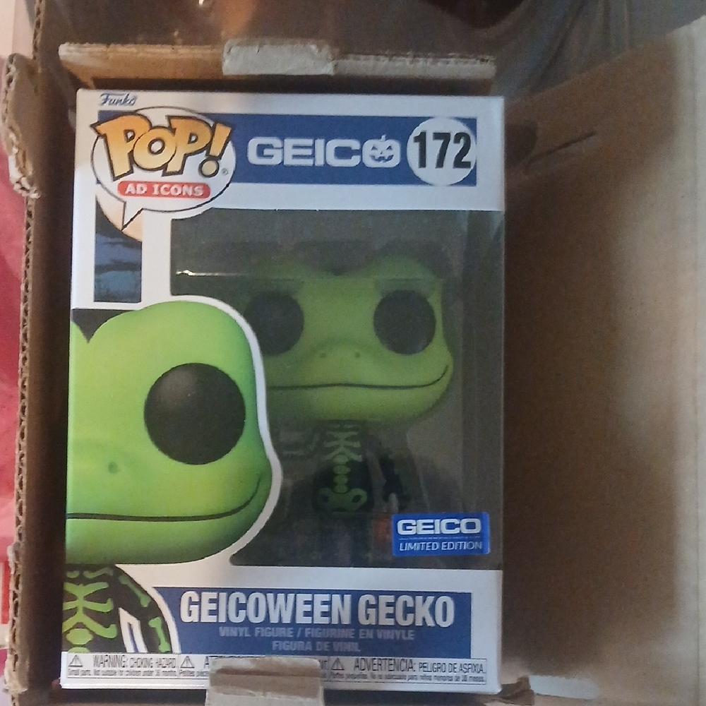 Funko Geicoween Gecko Vinyl Figure - Green and Black